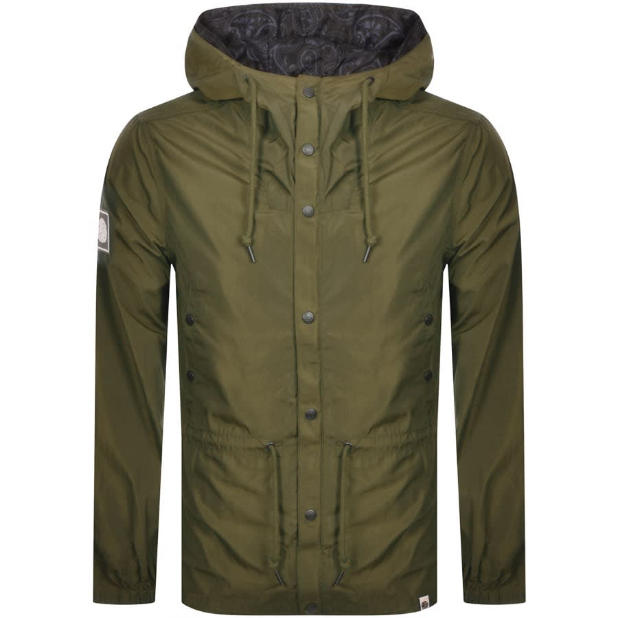 Alternative Image for ProductPretty Green Ridley Hooded Jacket Green1